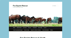 Desktop Screenshot of foxequinerescue.org
