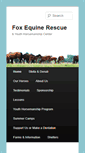 Mobile Screenshot of foxequinerescue.org